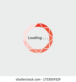 Circle loading spinning Progress upload template buffering waiting indicator icon