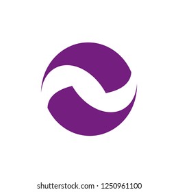Circle logo around the blade vector concept, Earth logo design with textured stripes