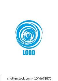 Circle logo blue