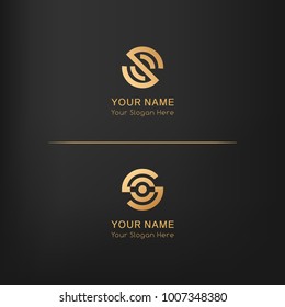 Circle logo for branding identity. Vector image.
