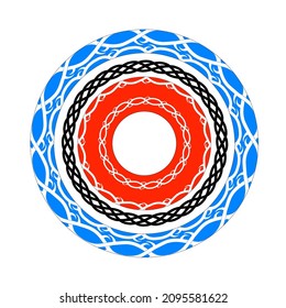 circle logo with celtic motif