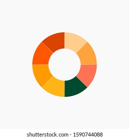 Circle Logo Colorwheel Pallete With Bright Color