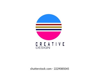 circle logo for company. vector eps 10