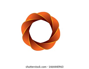 Circle Logo Design, colorful round shape 