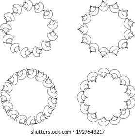 Círculo para diseño y decoración de logotipo