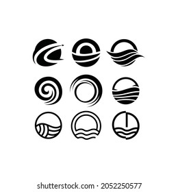 circle logo design icon set