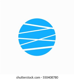 circle logo design, circle with line design