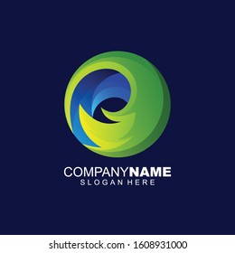 circle logo design premium vector