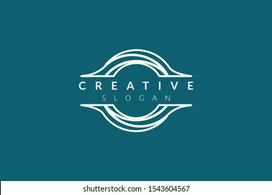 Circle logo design resembles a camera. Minimalist and modern vector illustration design suitable for business and brands.