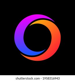 Diseño de logotipo de círculo para empresas de tecnología