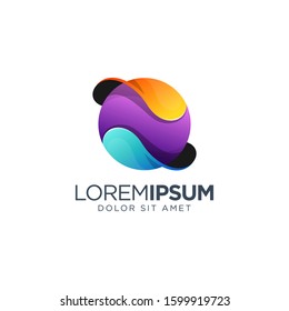 Circle Logo Design vector illustration, colorful logo