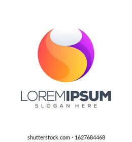 circle logo design vector illustration