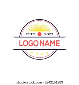 Circle Logo design with white background