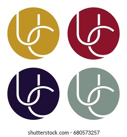Circle logo icon with a combination of two-letter initials, U and C.