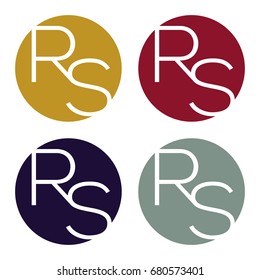 Circle logo icon with a combination of two-letter initials, R and S.