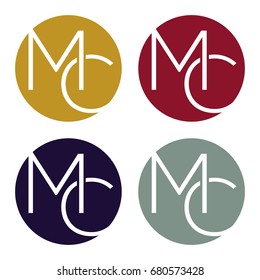 Circle logo icon with a combination of two-letter initials, M and C.