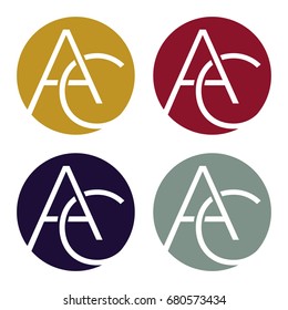 Circle logo icon with a combination of two-letter initials, A and C.