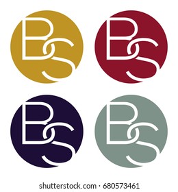 Circle logo icon with a combination of two-letter initials, B and S.