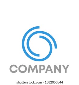Circle logo icon design template sign