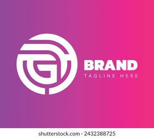 Elementos de plantilla de diseño de icono de logotipo de círculo. Se puede utilizar para logotipos de marca y de empresa.
