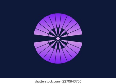 Circle logo icon vector design template. Abstract circle logo symbol.