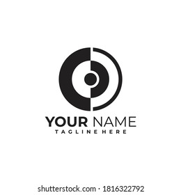 circle logo icon vector isolated