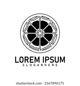  circle logo illustration isolated on white background
