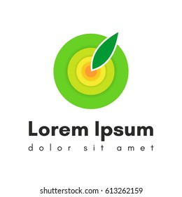 Circle logo illustration. Vector. White background.