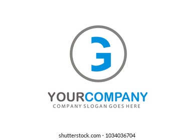 Circle Logo Letter G Vector Design