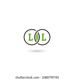 Circle Logo Letter LL Design. Can be adapt to Corporate identity, logo, icon, symbol and brand identity.
