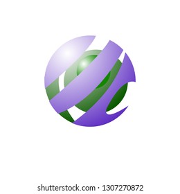 circle logo on white background