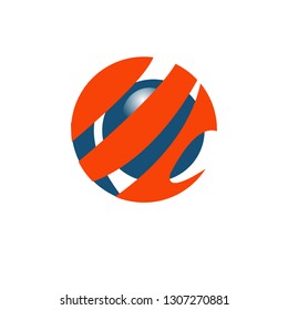 circle logo on white background