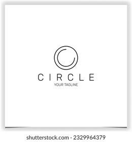 circle logo premium elegant template vector eps 10