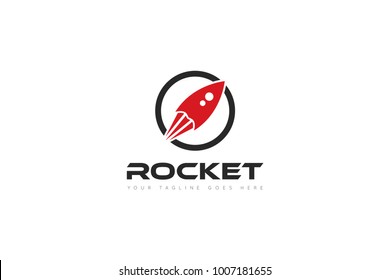 Rocket Logo Design Stock Vector (Royalty Free) 1215691765 | Shutterstock