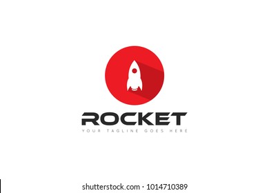 circle logo, rocket vector. Rocket Logo Vector design Template. Vector Illustrator Eps.10