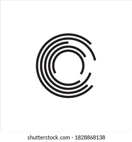 circle logo shaped letter C
