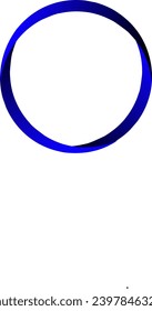 Circle logo sign blue and black colour