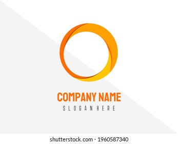 Circle Logo With Spiral Pattern, Reddish Color Palettes and Simple Modern Design for Commercial Use
