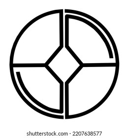 logotipo de círculo. Ilustración de vectores espirales
