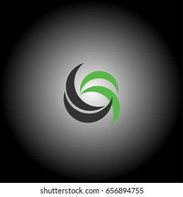 Circle logo storm logo Direct logo and Wave logo vector art design for business