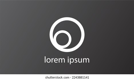 circle logo symbol with modern design