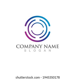 Circle logo and symbol vector