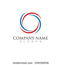 Circle logo and symbol vector