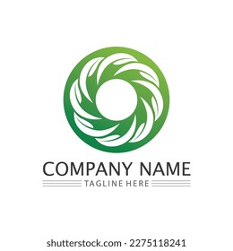 Circle logo and symbol vector icon template app
