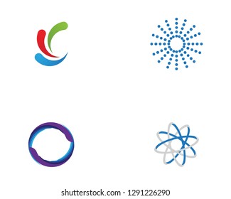  circle logo and symbols business technology
