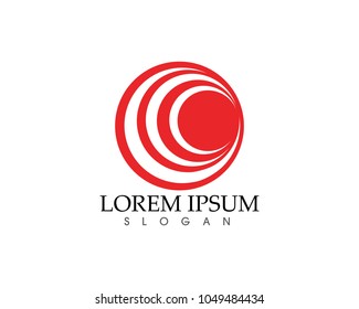circle logo and symbols Vector icons template app