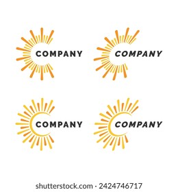 Circle logo template. Circular icon design