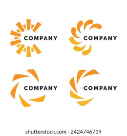 Circle logo template. Circular icon design