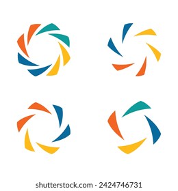 Circle logo template. Circular icon design