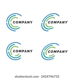 Circle logo template. Circular icon design